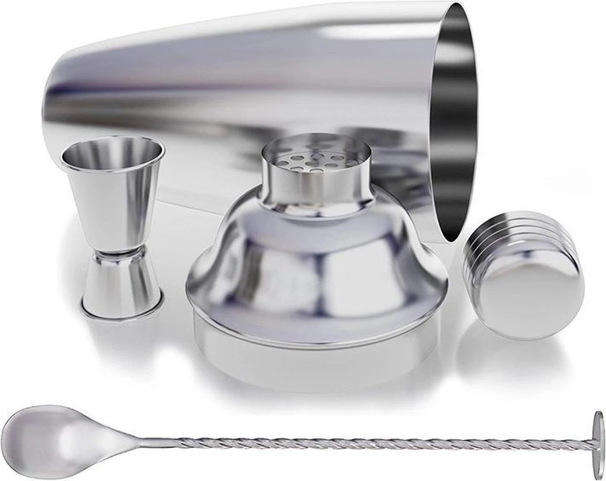 RVS Cocktail Shaker Set 700ml 7 RVS Cocktail Shaker Set 700ml - Afbeelding 5