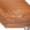 Placemat - Placemats Kunststof - De Hout Structuur Van Een Plank - 45x30 Cm - 6 Stuks - Hittebestendig - Anti-Slip - Onderlegger - Afneembaar -Skimask 1200x957 12