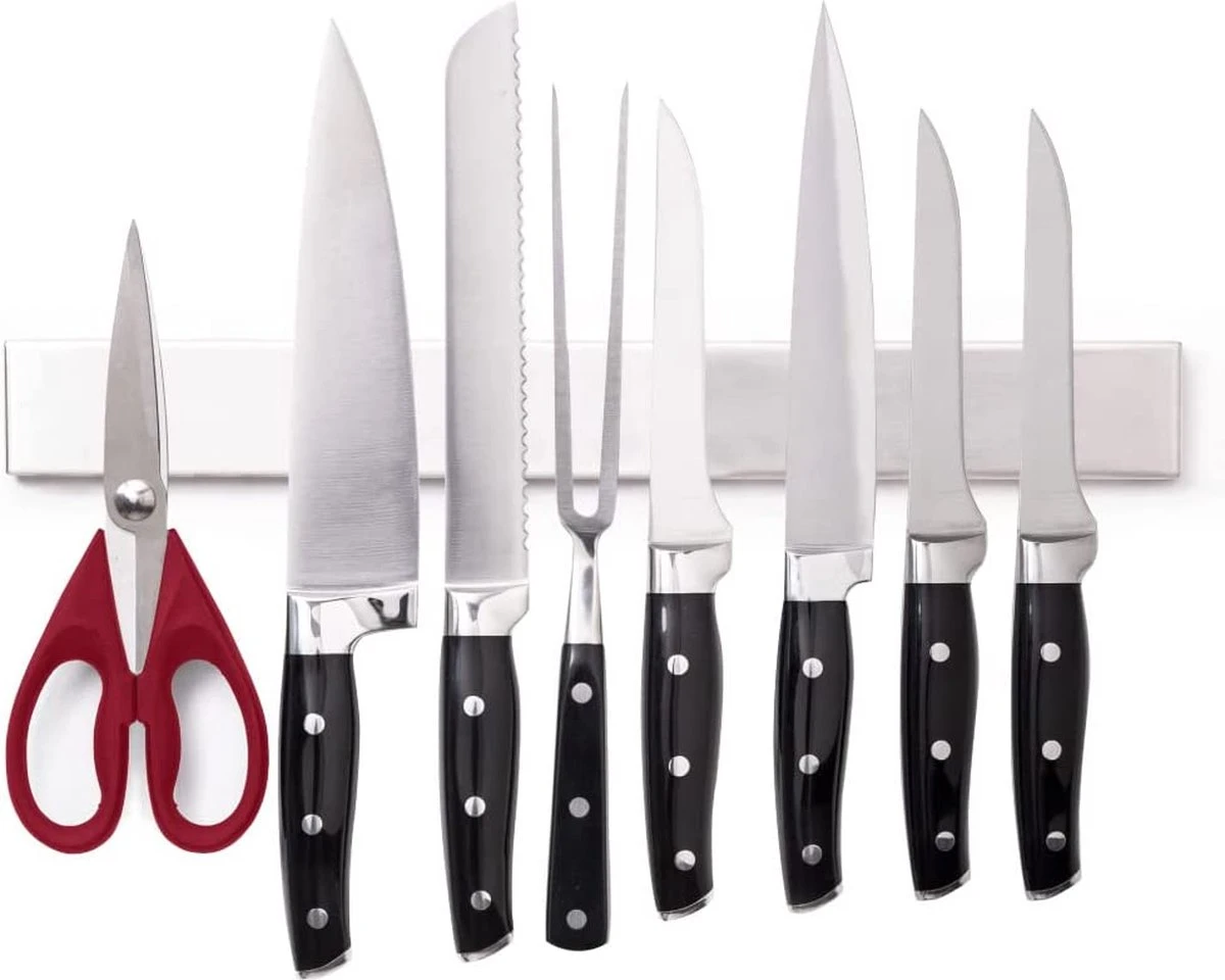 Merkloos Magnetische Messenhouder - Messenmagneet - Messenblok - Messenrek - Messenstrip - Zelfklevende Magneet Strip Voor Messen - 60 Cm 6 Merkloos Magnetische Messenhouder - Messenmagneet - Messenblok - Messenrek - Messenstrip - Zelfklevende Magneet Strip Voor Messen - 60 Cm - Afbeelding 4