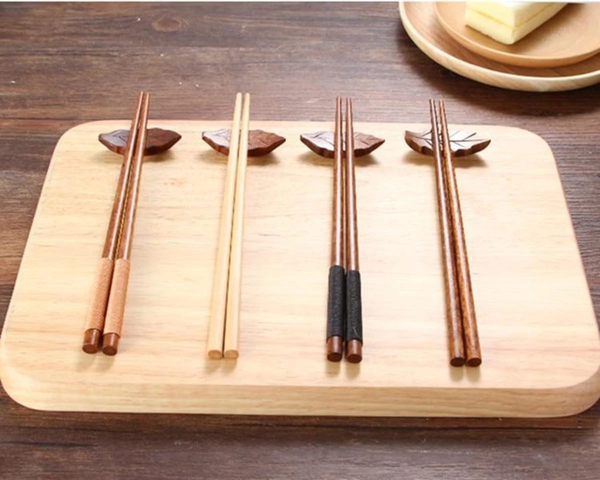 Merkloos Handgemaakte Japanse Eetstokjes - Chestnut 5 Merkloos Handgemaakte Japanse Eetstokjes - Chestnut - Afbeelding 3