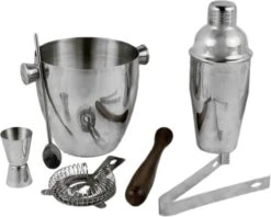 BARcrafts Cocktailshaker Set - Cocktail Set - 7-delig - Roestvrij Staal
