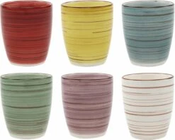 Tavola - Koffiemokken - Zonder Oor - Kleurrijk - Aardewerk - 160Ml - 6 Stuks - Ibizia 10 Tavola - Koffiemokken - Zonder Oor - Kleurrijk - Aardewerk - 160Ml - 6 Stuks - Ibizia -Skimask 1200x964 9