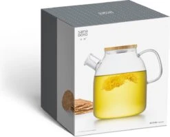 S091 Glazen Theepot Met Bamboedeksel - 1600 Ml - Samadoyo -Skimask 1200x968 5