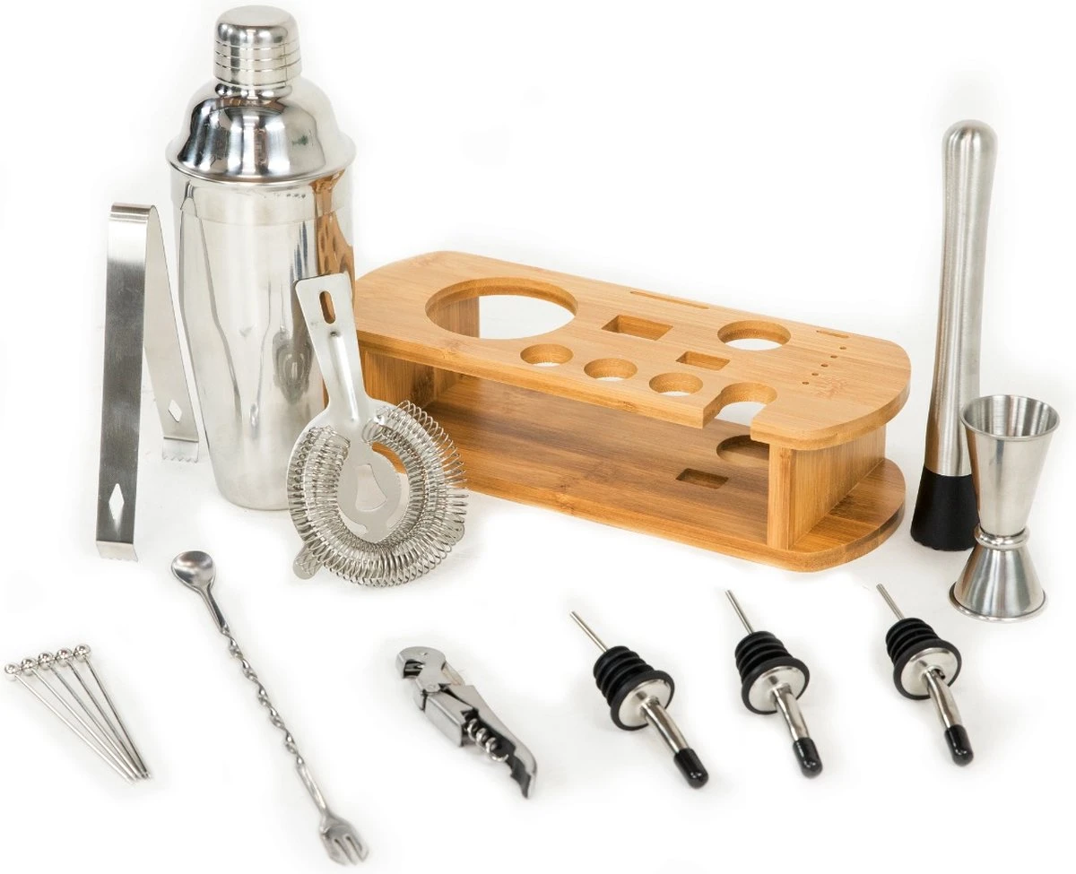 BarCrafts Cocktailset 16-delig Incl Standaard 4 BarCrafts Cocktailset 16-delig Incl Standaard - Afbeelding 2