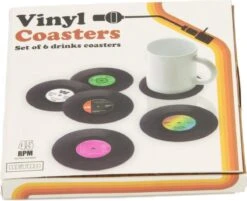 Merkloos Vinyl Platen Onderzetters Voor Glazen | LP Onderzetters (6 Stuks) | Onderzetters Met Anti-slip -Skimask 1200x976 9