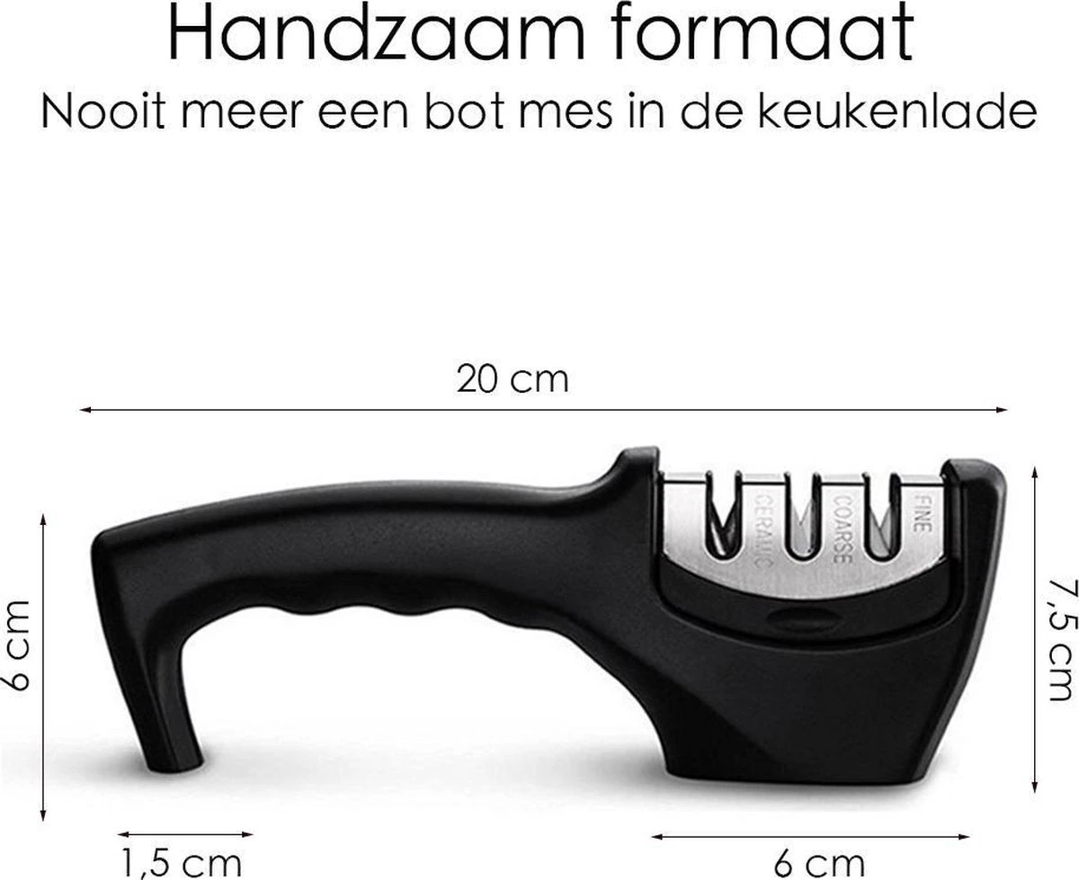 Merkloos Hoogwaardige Messenslijper - Doortrekslijper - Zwart - Anti Slip - Messen Slijper - Slijpen - Mes - Messenslijpers - Professionele Slijper - 3 Standen - Ergonomisch - Messen - Scharen Slijper 13 Merkloos Hoogwaardige Messenslijper - Doortrekslijper - Zwart - Anti Slip - Messen Slijper - Slijpen - Mes - Messenslijpers - Professionele Slijper - 3 Standen - Ergonomisch - Messen - Scharen Slijper - Afbeelding 11