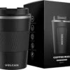 Volcan RVS Koffiebeker To Go Met Sleeve - Thermosbeker - Theebeker - Coffee - Zwart -Skimask 1200x979 4