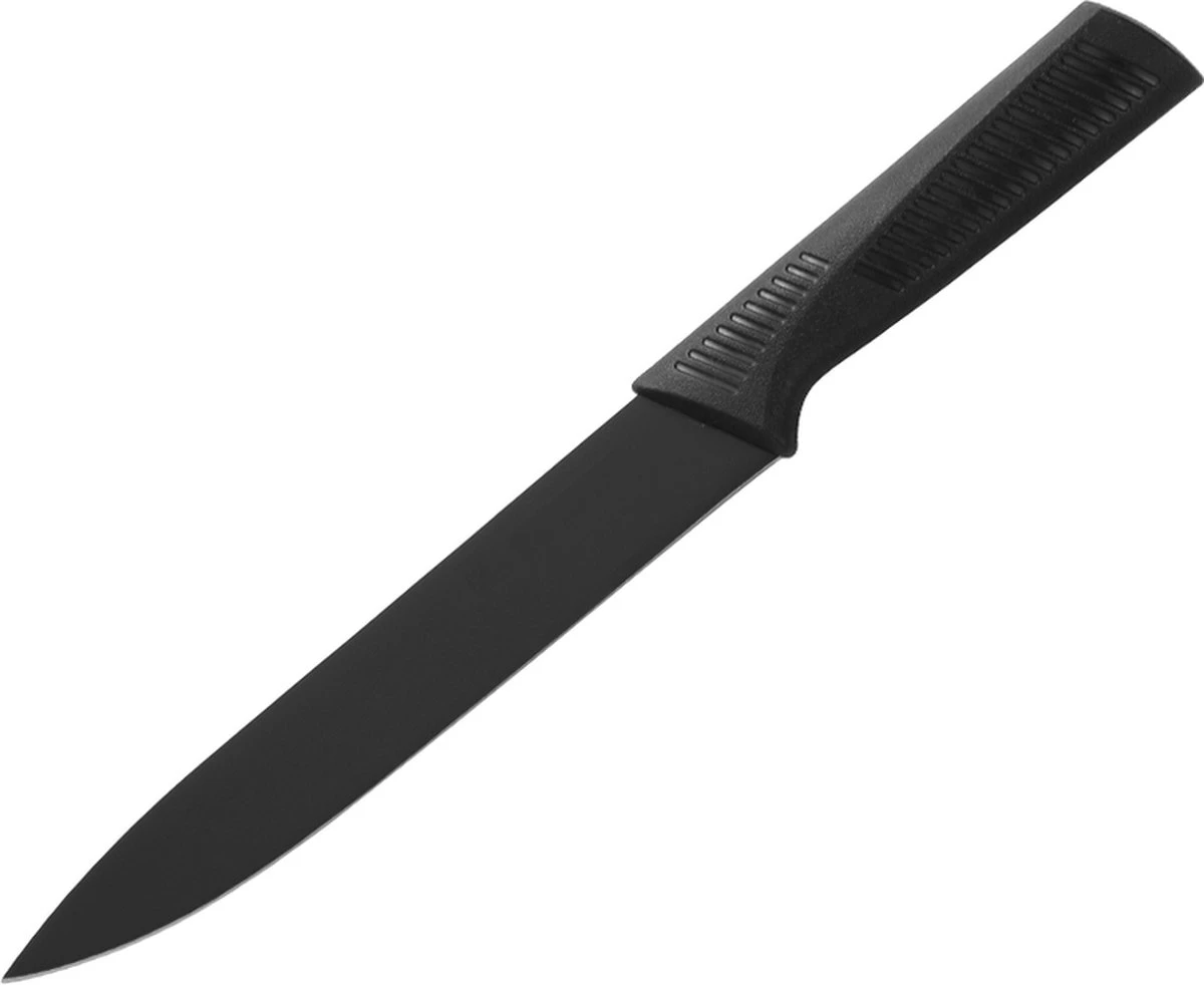 Merkloos Luxe Messenset - Met Houten Blok - 13-Delig - Met Schaar - Zwart/ RVS – Moderne Keukenmessen - Professionele Koksmessen 18 Merkloos Luxe Messenset - Met Houten Blok - 13-Delig - Met Schaar - Zwart/ RVS – Moderne Keukenmessen - Professionele Koksmessen - Afbeelding 16