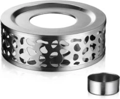 Monzana Theepot Glas - Met Theepotverwarmer – Voor 1,5 Liter RVS Zeef -Skimask 1200x984 6