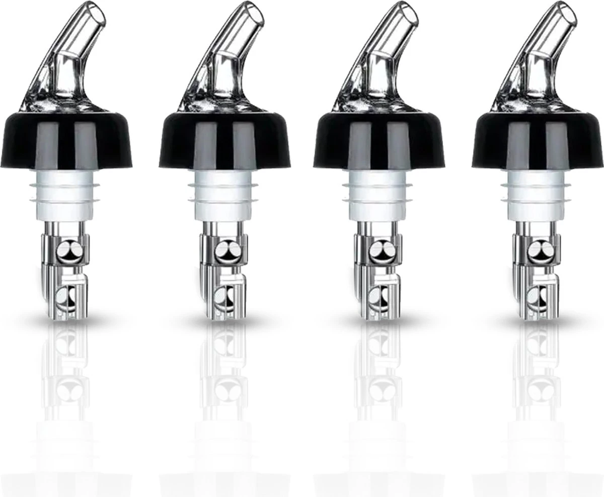 Precisie Schenktuit (3CL) Kogel Maatschenker 4 Stuks - Kogelschenktuit Voor Horeca - Transparant 3 Precisie Schenktuit (3CL) Kogel Maatschenker 4 Stuks - Kogelschenktuit Voor Horeca - Transparant