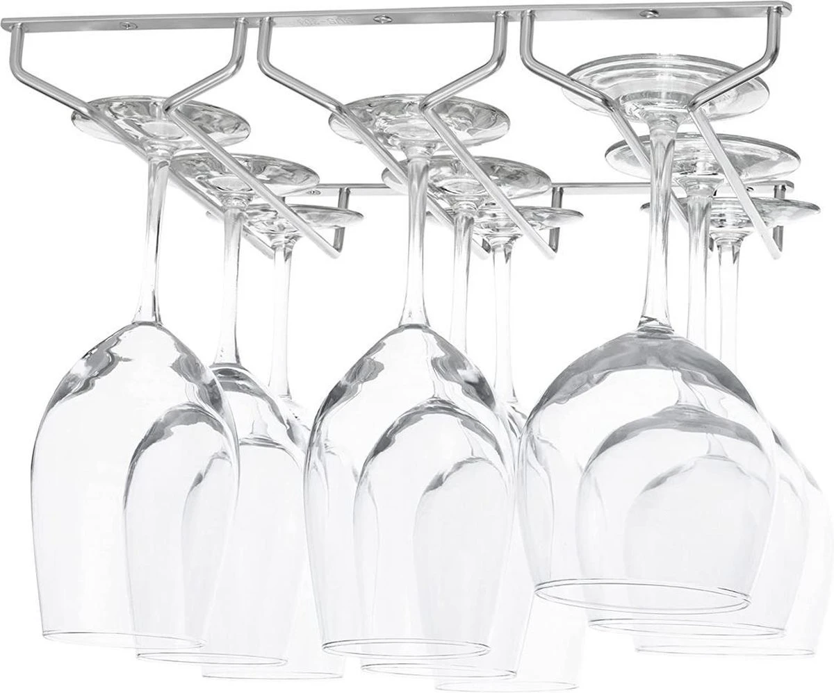 Merkloos Wijnglazen Houder - Zilver - 9 Glazen - Wijnglazenhouder - 3 Rijen - Wijnglazenhouder - Ophangrek Wijnglazen - Wijnrek - Ophangrek - Glazenrek - Wijn Glas Rek - Wijnglas Houder - Wijnglazenhouder - Wijnglazen Organizer - Glasophangrek - Wijnglas Rek 3 Merkloos Wijnglazen Houder - Zilver - 9 Glazen - Wijnglazenhouder - 3 Rijen - Wijnglazenhouder - Ophangrek Wijnglazen - Wijnrek - Ophangrek - Glazenrek - Wijn Glas Rek - Wijnglas Houder - Wijnglazenhouder - Wijnglazen Organizer - Glasophangrek - Wijnglas Rek
