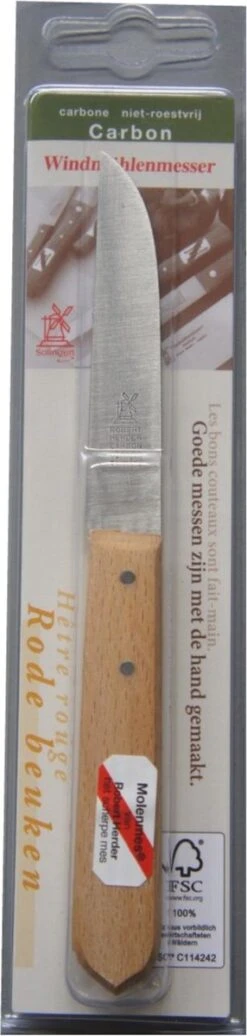 Robert Herder Molenmes - Schilmesje - Recht Lemmet 85 Mm - Carbonstaal - Lang Heft - Beukenhout - 3 Stuks -Skimask 286x1200 1