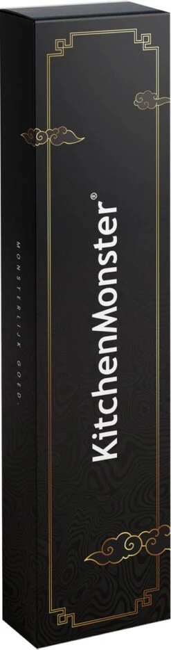 KitchenMonster® Koksmes Mes 20 Cm - Keukenmes Geschikt Voor Vlees/Vis/Groenten/Brood - Japans Koksmes Inclusief Mesbeschermer -Skimask 317x1200 1