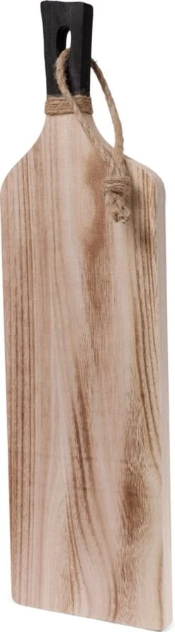 SENZA Borrelplank Met Handvat - Tapasplank - Paulownia Hout - Zwart Hout - 58 X 17 CM -Skimask 333x1200 1