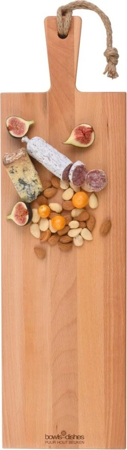 Bowls And Dishes | Puur Hout Duurzaam | Beuken Borrelplank - Serveerplank - Hapjesplank - Tapasplank - Kaasplank 69 X 20 X 2 Cm -Skimask 339x1200 2