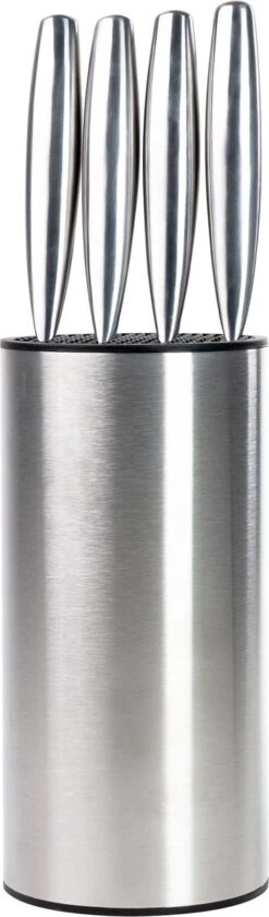 RVS Messenblok Zonder Messen - Messenhouder Universeel Van Coninx - Exclusief Messen - RVS Messenopberger