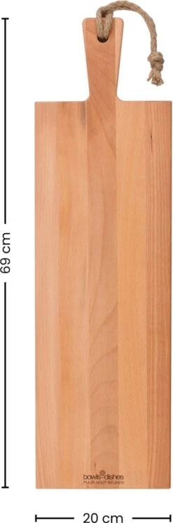 Bowls And Dishes | Puur Hout Duurzaam | Beuken Borrelplank - Serveerplank - Hapjesplank - Tapasplank - Kaasplank 69 X 20 X 2 Cm -Skimask 398x1200 1
