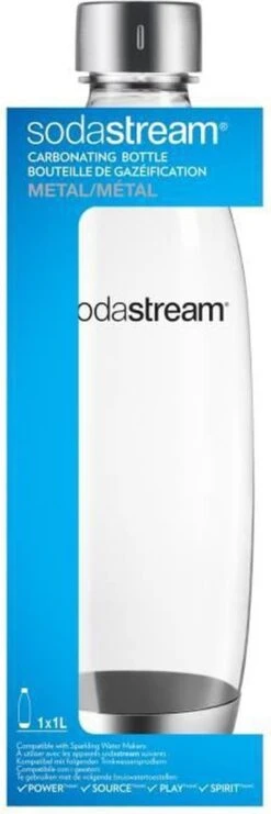 SodaStream - Herbruikbare Fles Metaal - 1 Liter 12 SodaStream - Herbruikbare Fles Metaal - 1 Liter -Skimask 400x1200