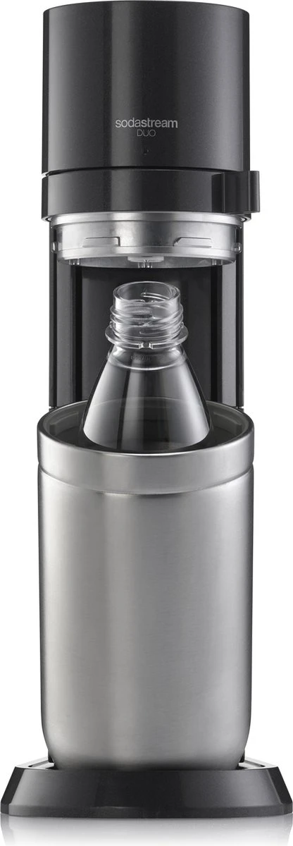 SodaStream DUO - Zwart - Incl. Quick Connect Koolzuurcilinder - Met 1 Glazen En 1 Herbruikbare Plastic Fles 11 SodaStream DUO - Zwart - Incl. Quick Connect Koolzuurcilinder - Met 1 Glazen En 1 Herbruikbare Plastic Fles - Afbeelding 9