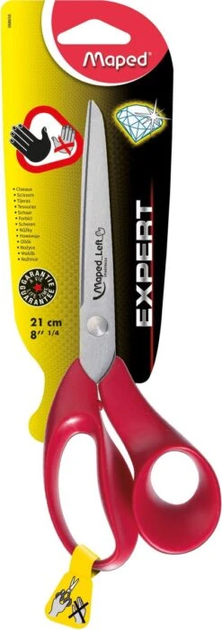 Maped Expert 21 Cm Schaar Ergonomisch - Rood - Voor Linkshandigen -Skimask 422x1200