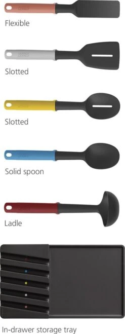 Store Keukenhulpen Met Houder, Set Van 5 Stuks, Warm Gekleurd - Joseph Joseph | Elevate 27 Store Keukenhulpen Met Houder, Set Van 5 Stuks, Warm Gekleurd - Joseph Joseph | Elevate -Skimask 450x1200