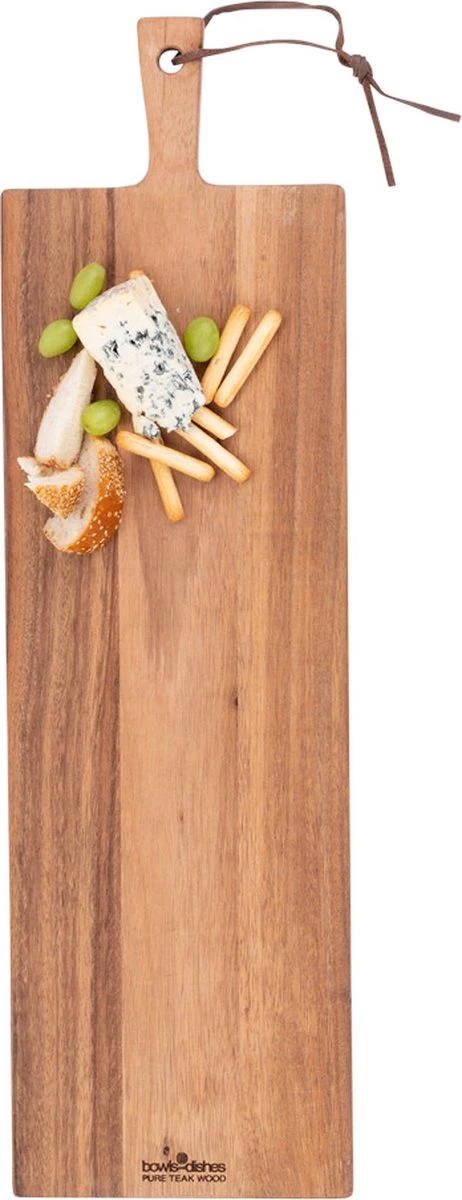 Bowls And Dishes Pure Teak Wood Borrelplank - Serveerplank - Hapjesplank - Tapasplank - Kaasplank 69 X 20 X 2 Cm - Cadeau Tip! 8 Bowls And Dishes Pure Teak Wood Borrelplank - Serveerplank - Hapjesplank - Tapasplank - Kaasplank 69 X 20 X 2 Cm - Cadeau Tip! - Afbeelding 6