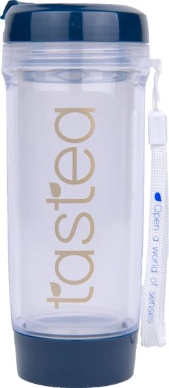 Tastea Theebeker Poseidon - Blauw - 400 Ml - Accessoires - Handige To-go Theebeker