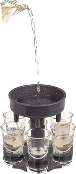 Shotdispenser - 6 Shot Glaasjes - Shot Fontein - Drank - Keet Alcohol - Glass Dispenser -Skimask 525x1200