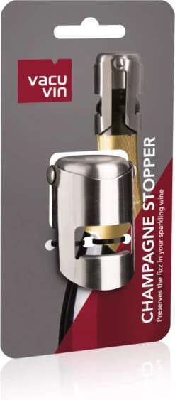 Vacu Vin Champagne Stopper - Zilver -Skimask 526x1200