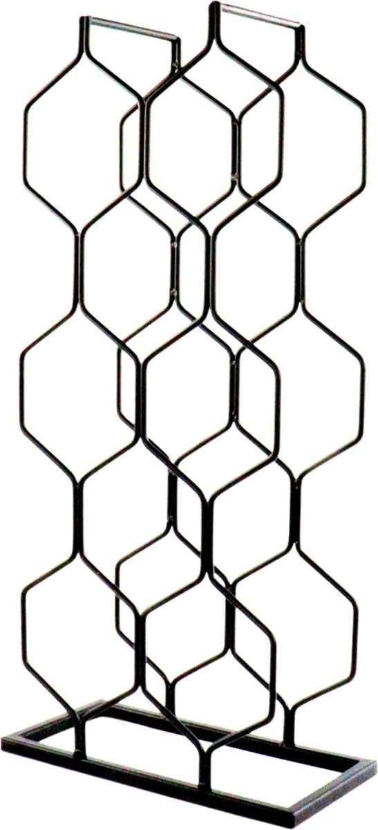 Orange85 Wijnrek - Metaal - Zwart - Voor 8 Flessen - Wijnfleshouder 4 Orange85 Wijnrek - Metaal - Zwart - Voor 8 Flessen - Wijnfleshouder - Afbeelding 2