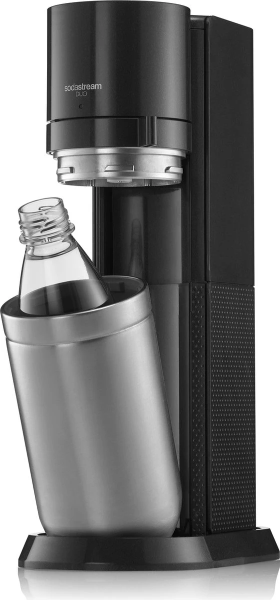 SodaStream DUO - Zwart - Incl. Quick Connect Koolzuurcilinder - Met 1 Glazen En 1 Herbruikbare Plastic Fles 3 SodaStream DUO - Zwart - Incl. Quick Connect Koolzuurcilinder - Met 1 Glazen En 1 Herbruikbare Plastic Fles