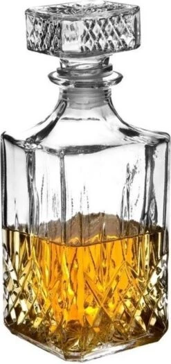 Excellent Houseware Whiskey Karaf - 900 Ml - Glas