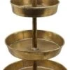Etagere 3-laags Grade Ø20,5xh39cm Antiek Goud -Skimask 566x1200