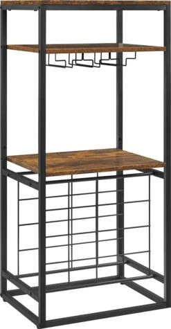 IN.HOMEXL - Sheaf - Wijnrek Voor 20 Flessen - Industrieel - Wijnrek Metaal - Bruin / Zwart - Flessenrek - 52 X 40 X 113 Cm 21 IN.HOMEXL - Sheaf - Wijnrek Voor 20 Flessen - Industrieel - Wijnrek Metaal - Bruin / Zwart - Flessenrek - 52 X 40 X 113 Cm -Skimask 624x1200