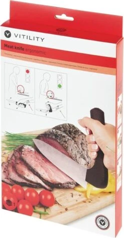 VITILITY Vleesmes - Ergonomisch - Vleesmes - Keukenhulpmiddel -Skimask 629x1200