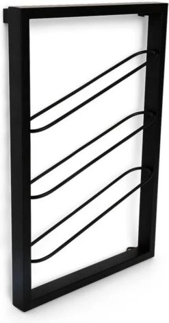 Wijnrek Hangend Voor Wand En Muur - Zwart Metaal 13 Wijnrek Hangend Voor Wand En Muur - Zwart Metaal -Skimask 631x1200 3