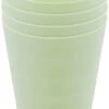 Luxe Herbruikbare Drinkbekers Van In Round – 5 Stuks – Groen – Plastic / Kunststof – Drinkbeker Voor Volwassenen En Kinderen – Alternatief Voor Wegwerp Bekers – Drink Beker – Limonadeglazen Sapglazen – Camping Servies – Onbreekbare Glazen – Beerpong -Skimask 643x1200