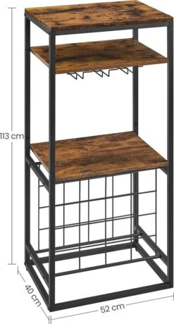 IN.HOMEXL - Sheaf - Wijnrek Voor 20 Flessen - Industrieel - Wijnrek Metaal - Bruin / Zwart - Flessenrek - 52 X 40 X 113 Cm 14 IN.HOMEXL - Sheaf - Wijnrek Voor 20 Flessen - Industrieel - Wijnrek Metaal - Bruin / Zwart - Flessenrek - 52 X 40 X 113 Cm -Skimask 644x1200 1