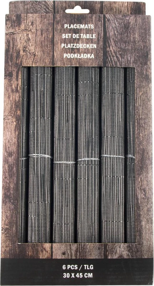 Merkloos Placemats | Set Van 6 Stuks | Antraciet |30 X 45cm | Anti-slip |Hittebestendig |Onderhoudsvriendelijk 5 Merkloos Placemats | Set Van 6 Stuks | Antraciet |30 X 45cm | Anti-slip |Hittebestendig |Onderhoudsvriendelijk - Afbeelding 3