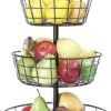 Fruitmand – Etagere 3 Laags – Fruitschaal – Fruitmand Zwart – Fruit Opbergmand – Aanrecht Organiser – Zwart -Skimask 646x1200 4