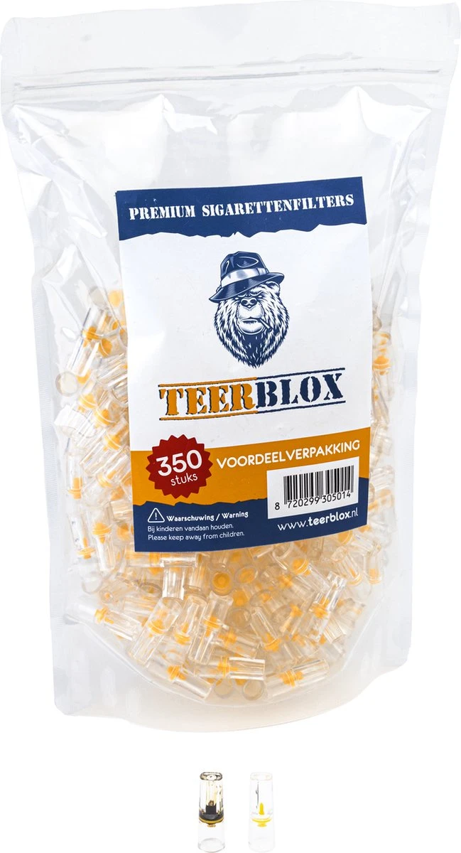 Teerblox Premium Sigarettenfilters - Anti Teer Filter – Teerfilter Voor Sigaretten - Voordeelverpakking - 350 Stuks 4 Teerblox Premium Sigarettenfilters - Anti Teer Filter – Teerfilter Voor Sigaretten - Voordeelverpakking - 350 Stuks - Afbeelding 2