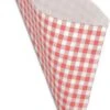 Papieren Frietzak XL - Rood Ruitje - Puntzak - Frietzakjes - Patatzak - 50 Stuks -Skimask 667x1200 3