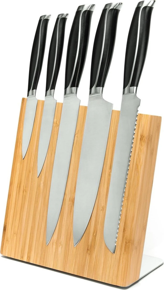 Latalis Pro Serie Magnetisch Messenblok - Bamboe Hout - Magnetische Messenhouder Van Hout Zonder Messen - Perfect Voor Een Opgeruimde Keuken 4 Latalis Pro Serie Magnetisch Messenblok - Bamboe Hout - Magnetische Messenhouder Van Hout Zonder Messen - Perfect Voor Een Opgeruimde Keuken - Afbeelding 2