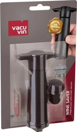 Vacu Vin Vacuüm Wijnpomp - Zwart -Skimask 704x1200