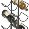 1x Zwart Industrieel Wijnflessen Rek/wijnrekken Staand Voor 6 Flessen 46 Cm - Zeller - Keukenbenodigdheden - Woonaccessoires/decoratie - Wijnflesrekken/wijnflessenrekken/wijnrekken - Rek/houder Voor Wijnflessen -Skimask 719x1200 3