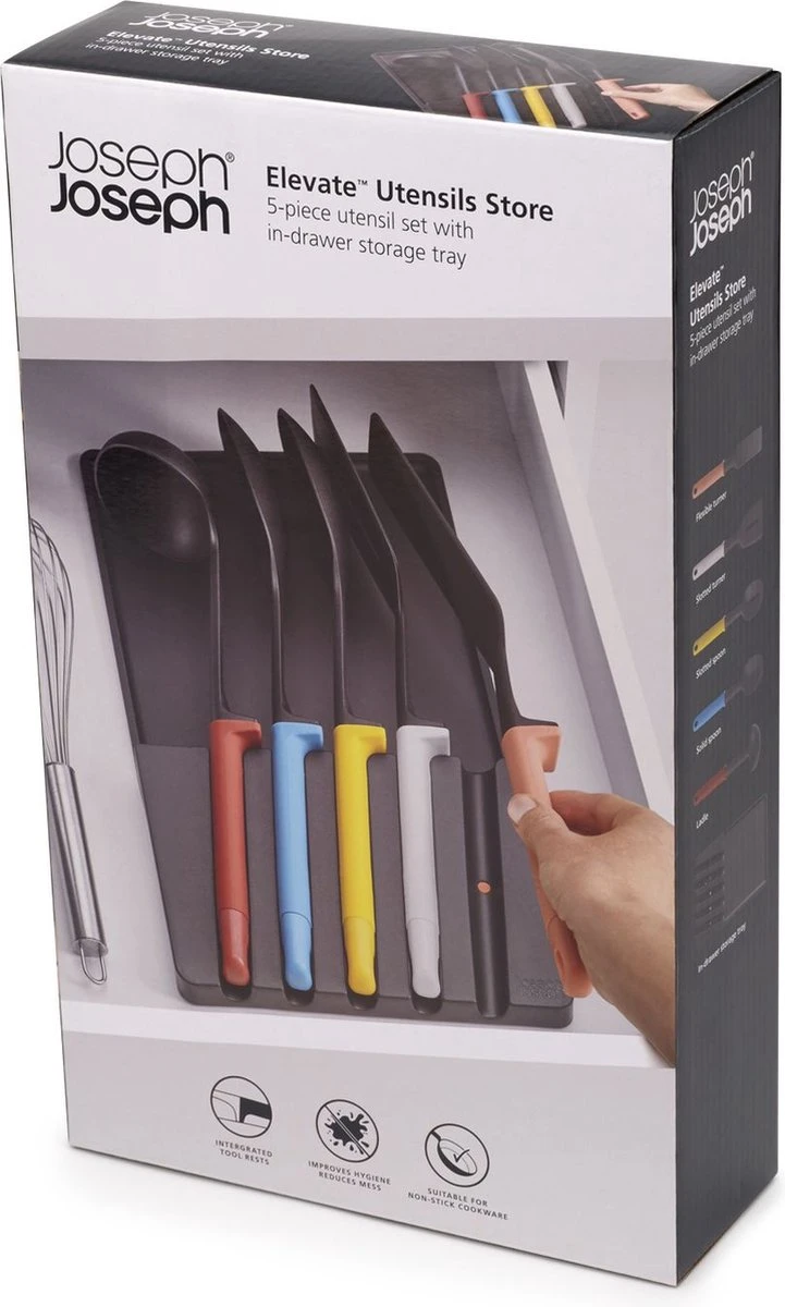 Store Keukenhulpen Met Houder, Set Van 5 Stuks, Warm Gekleurd - Joseph Joseph | Elevate 22 Store Keukenhulpen Met Houder, Set Van 5 Stuks, Warm Gekleurd - Joseph Joseph | Elevate - Afbeelding 20