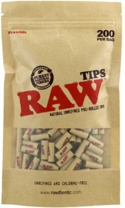 Raw Pre-rolled Tips Bag 200
