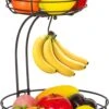 Tranic Fruitschaal - Fruitmand - Zwart Metaal - Etagere - Keuken Organizer -Skimask 742x1200