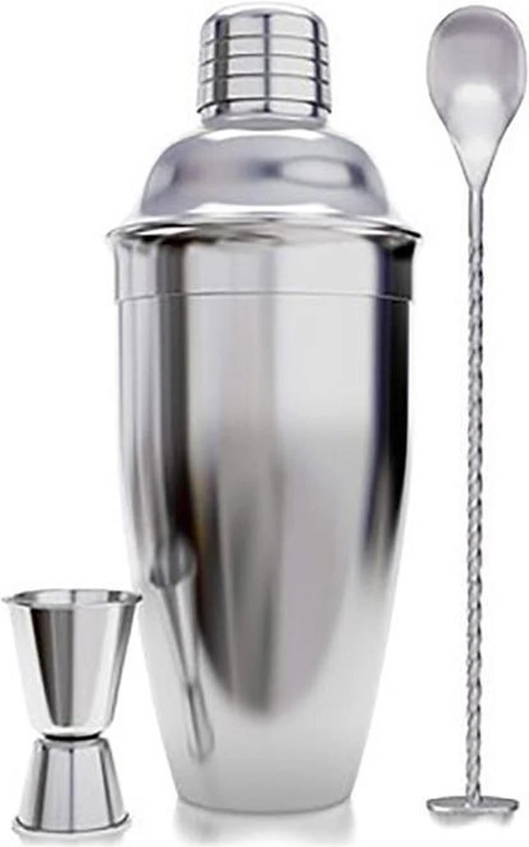 RVS Cocktail Shaker Set 700ml 5 RVS Cocktail Shaker Set 700ml - Afbeelding 3