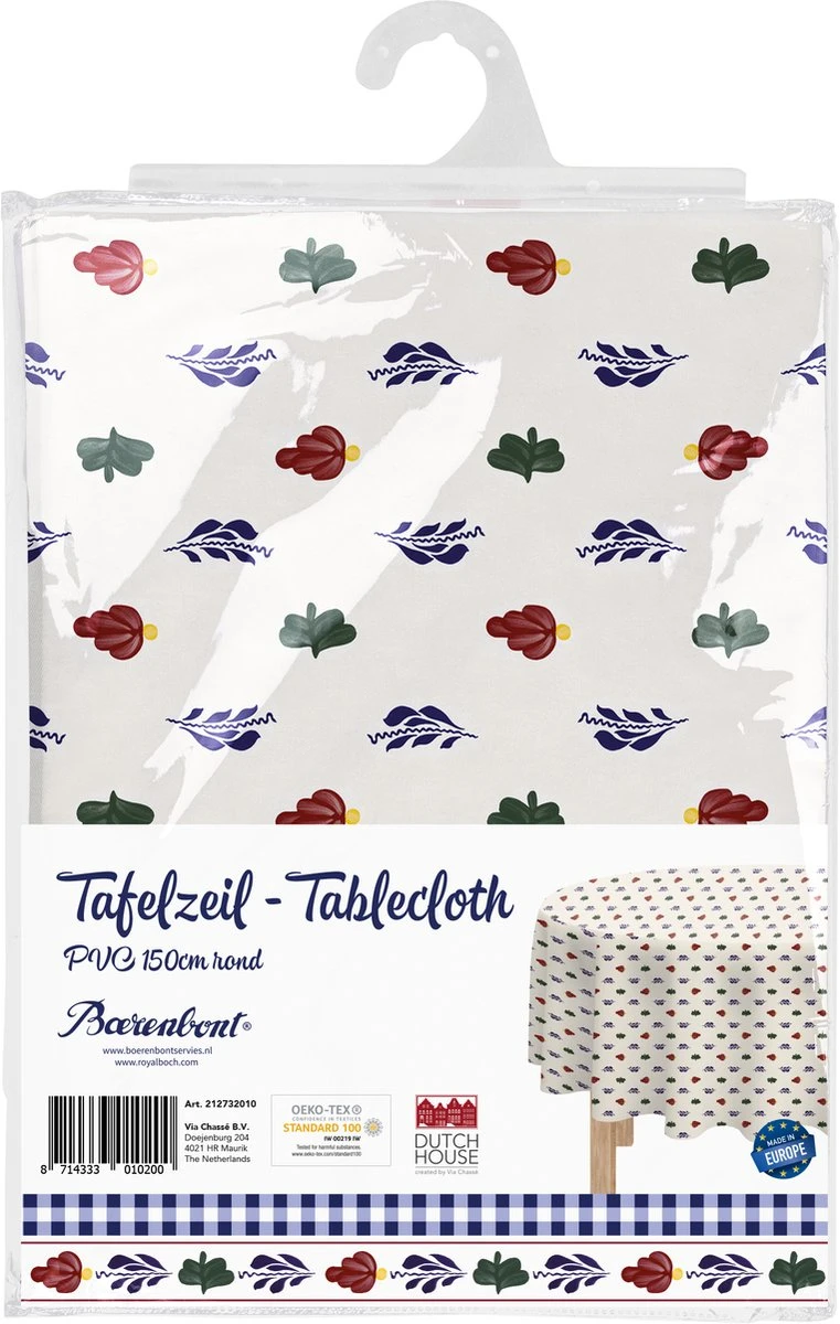 Boerenbont PVC Tafelzeil ø150cm 4 Boerenbont PVC Tafelzeil ø150cm - Afbeelding 2